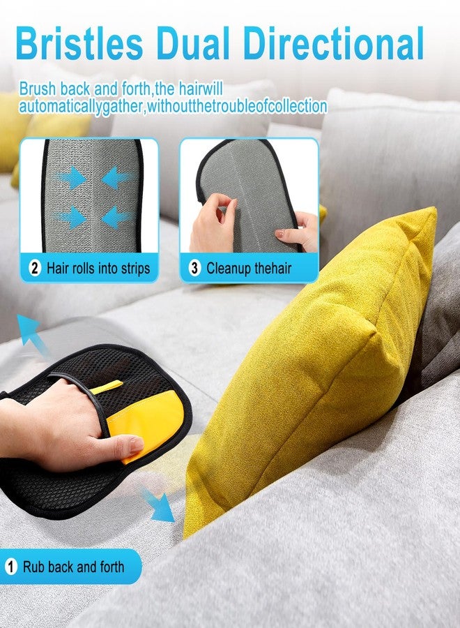 Ferrochef 14 Pcs Pet Hair Remover Tool Set Including 2 Removal Gloves and 12 Laundry Catchers Reusable Pet Hair Remover for Furniture Car Couch Clothe Bedding - Image 3